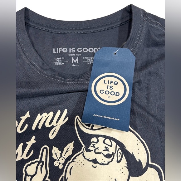 🤣NWT! LIFE IS GOOD-COWBOY SANTA SHIRT! “NOT MY FIRST HO HO HODEO” UNISEX! - Picture 4 of 12